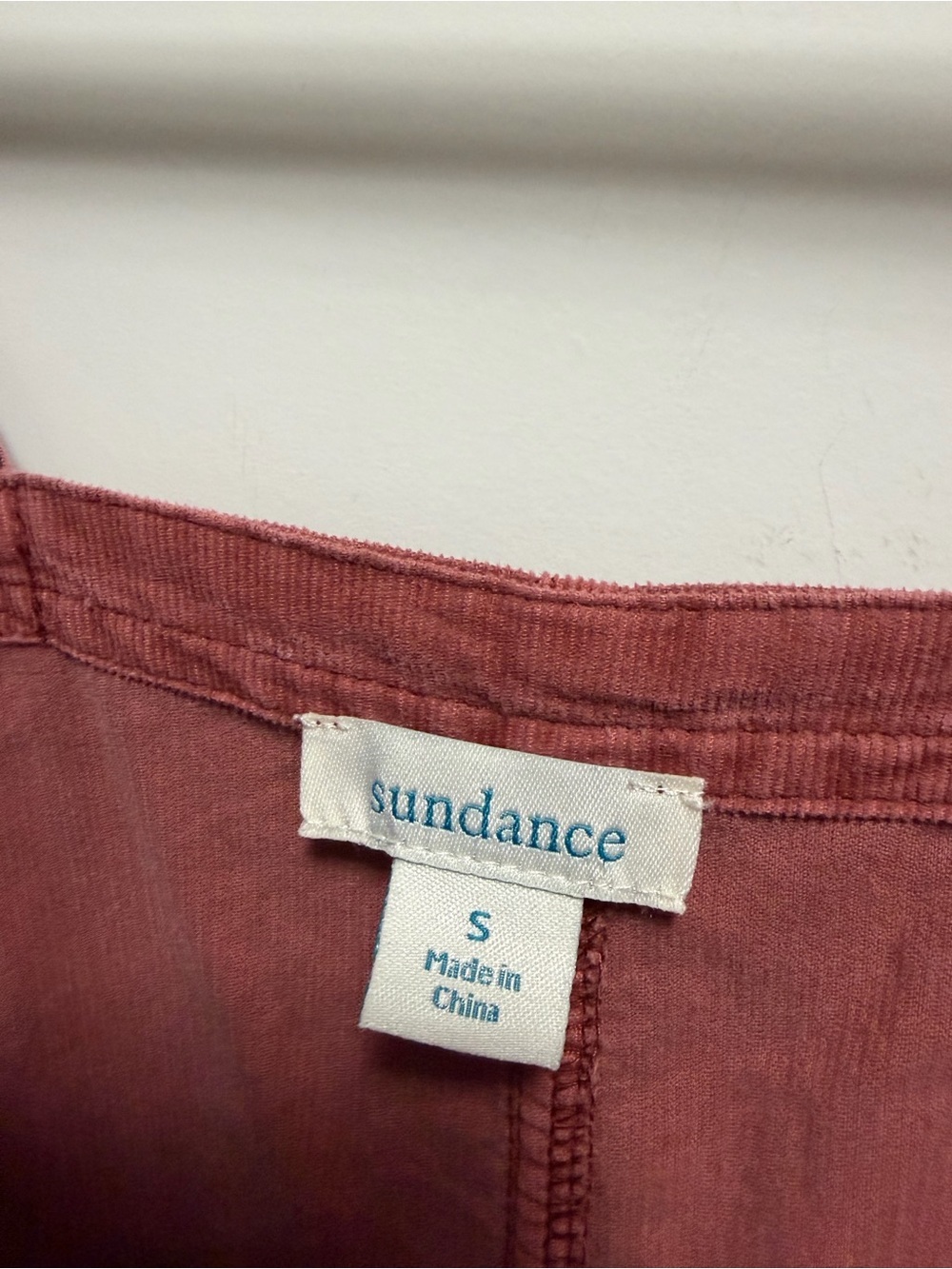 Sundance Artist Paradise Corduroy Straight Overalls Pink Women’s Size Small - Picture 3 of 7